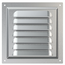 Вытяжная стальная вентиляционная решетка с сеткой Mistral 15x15 Silver, изображение 2