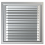 Вытяжная стальная вентиляционная решетка с сеткой Mistral 25x25 Silver, изображение 2