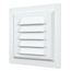 Вытяжная стальная вентиляционная решетка с сеткой Mistral 12x12 White