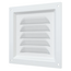 Вытяжная стальная вентиляционная решетка с сеткой Mistral 12x12 White, изображение 4
