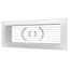 4elementsGrila pentru ventilatie din ABS-plastic cu flansa Era 620РСФ 23x9 White
