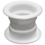 Дверная переточная решетка двухсторонняя (втулка) Hardi 05500 White