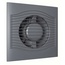 Дизайнерский вытяжной вентилятор с обратным клапаном VentEurope ELEGIA 100 BD Dark Gray Metal D100, изображение 2