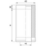 4elementsTeava izolata cos de fum 0,25m Ferrum (430/0,5) D115х200, изображение 8