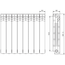 4elementsRadiator din aluminiu Ferroli POL 500/100, изображение 4