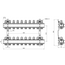 Коллектор для тёплого пола 1"x 10 вывод. ICMA, изображение 3