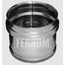 Заглушка внешняя для дымохода нижняя Ferrum D180 (0,5мм), изображение 3