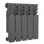 Биметаллический радиатор KUBBER KUB-350B/100 Black, изображение 3