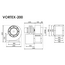 Вентилятор радиальный VORTEX 200 380V Пр0 2полюс VentEurope, изображение 2