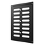 Решетка MER Black регулируемая 17x24 оцинкованная сталь Promistral
