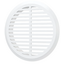 4elementsGrila de ventilatie cu flansa pentru usa ProMistral D50 (4 bucati) White