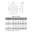4elementsGrila rotunda pentru ventilatie cu plasa Era 15РКС D150 White, изображение 5