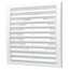Вытяжная вентиляционная решетка из АБС-пластика с фланцем Mistral 20x20 D150 White