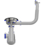 Сифон для мойки 3 1/2" х 40 с круглым переливом белый, Aquant, изображение 6