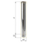 4elementsTeava cos de fum 1,0m Ferrum D115 (0,8mm), изображение 3